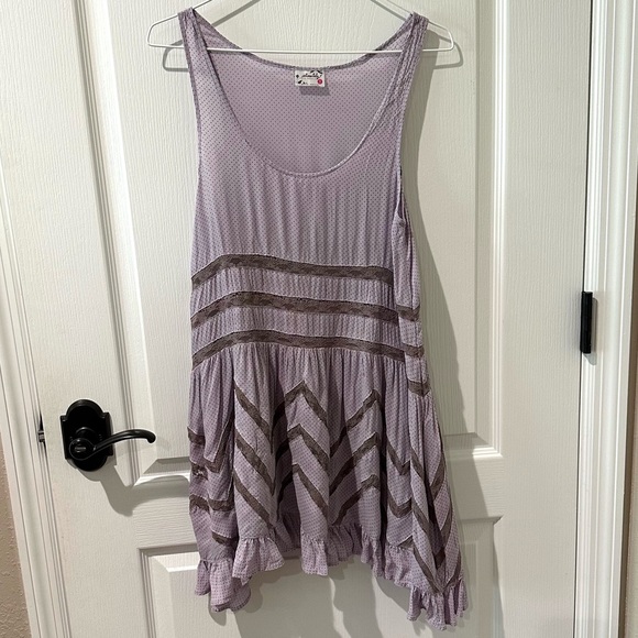 Intimately Free People Lavender Voile Lace Trapeze Dress - Picture 5 of 11